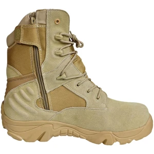 USMC Suede Tactical Hiking Boots High Quality Ankle Height With Shock Absorbed Zip Lace-Up for Winter & Summer