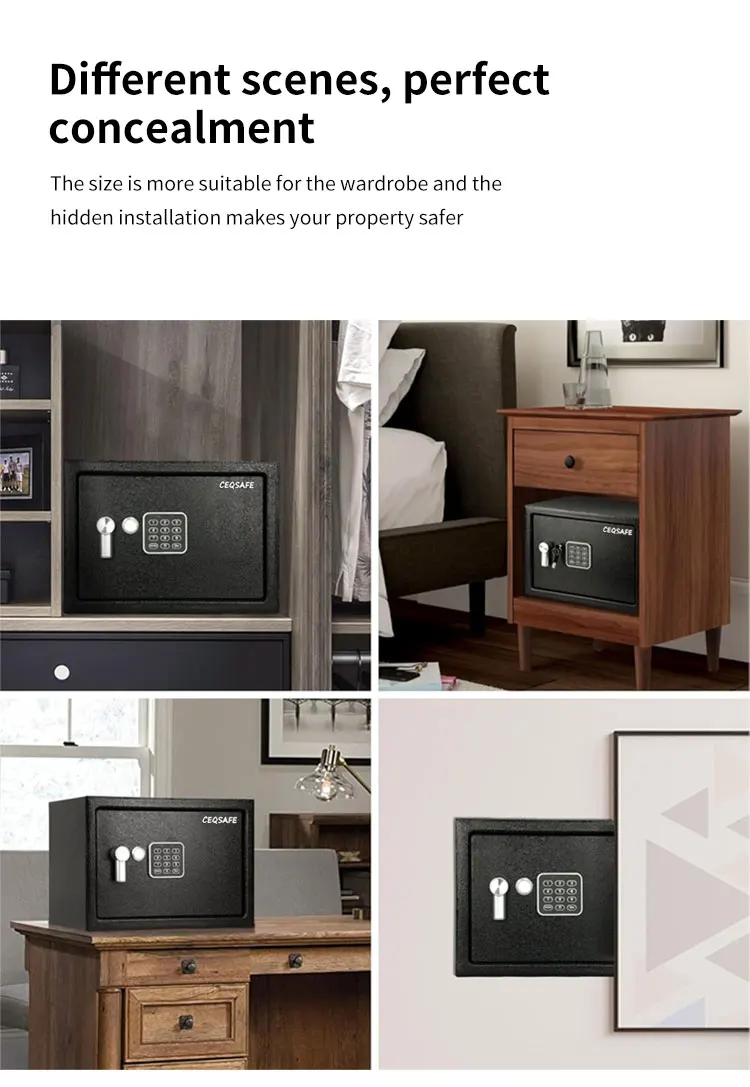 CEQSAFE High-Security Money Safe Mini Steel Safe with Electronic Lock Safe Deposit Box factory