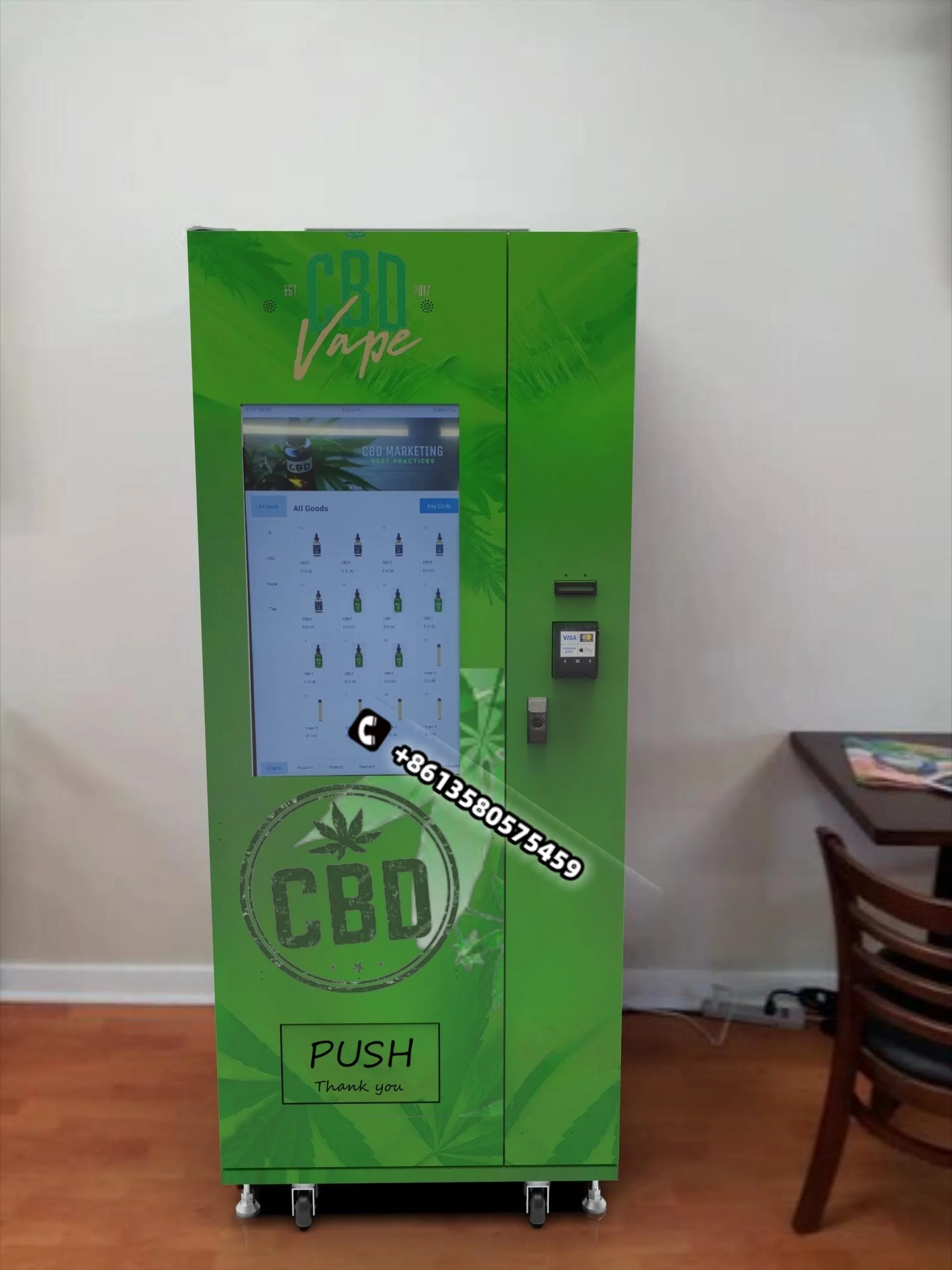 Small Automated Vending Machine For False Lashes And Cosmetic And Nails