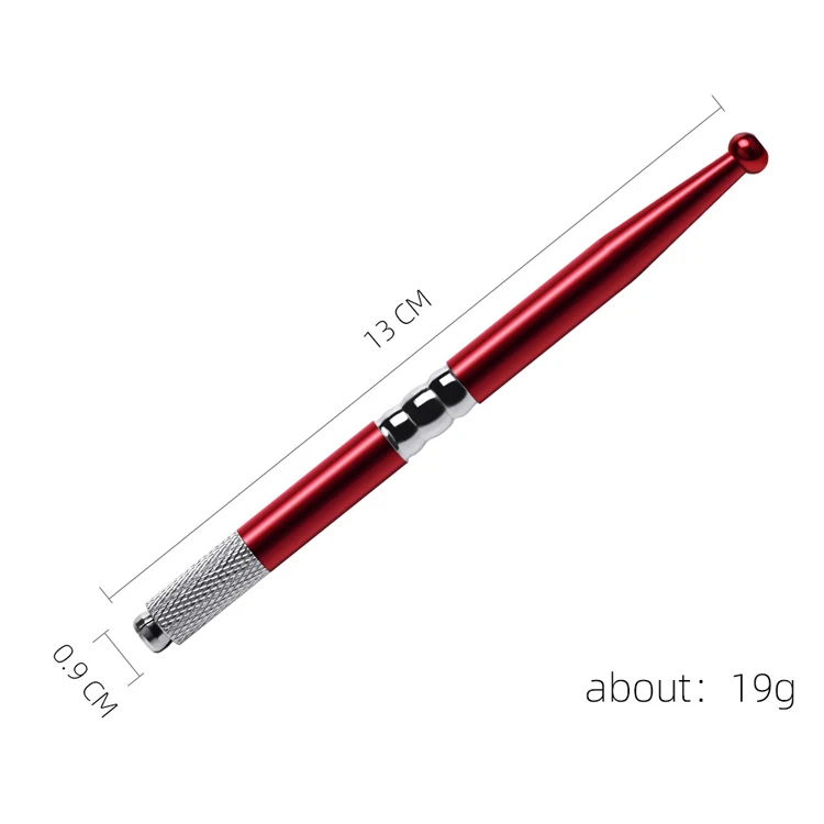 Professional Microblading Pen with Crossing Lock-Needle Device Multiple Needle Types and Lightweight Aluminum Alloy Design