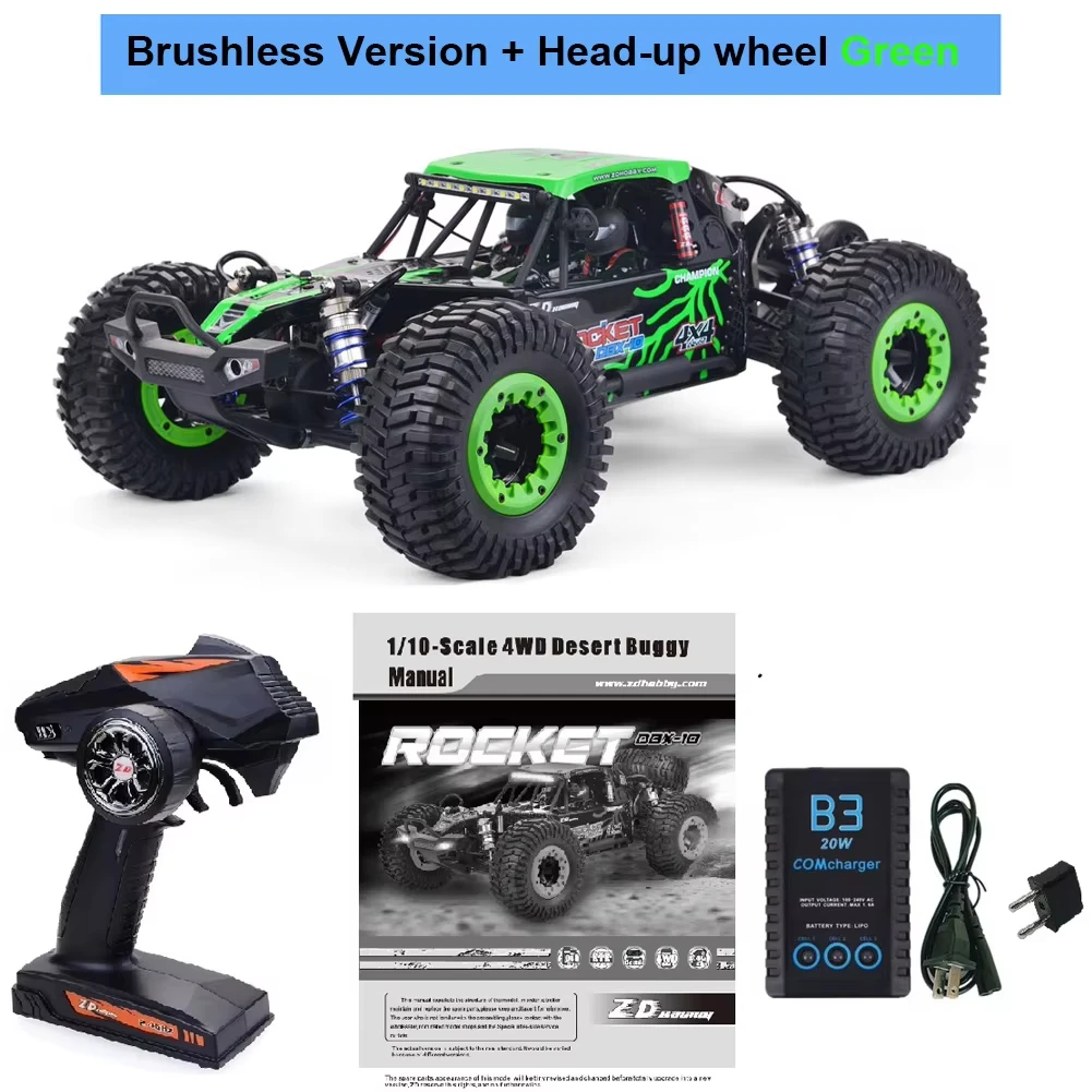 Zd Racing rocket DBX-10 1/10 4wd 80km/h 2.4g,ブラシレスハイ