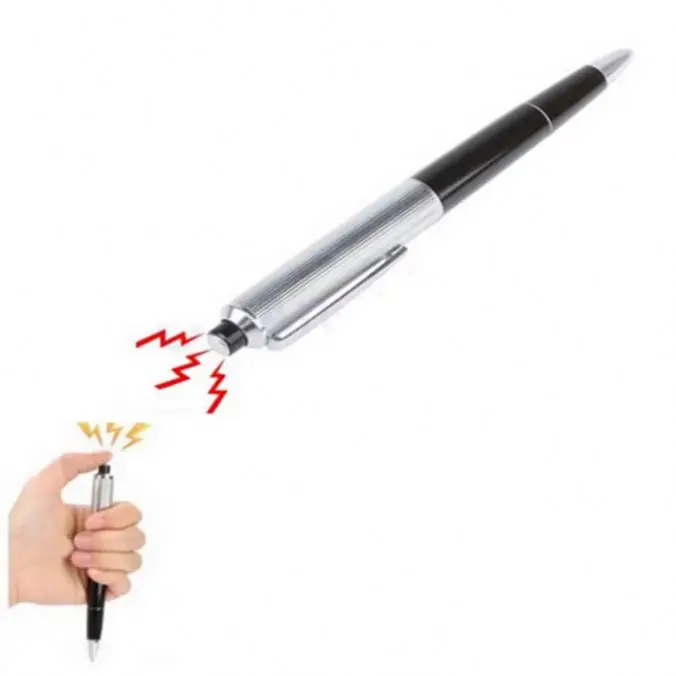 2 Stks Elektrische Pen met Batterij Fun Prank Joke Trick Speelgoed