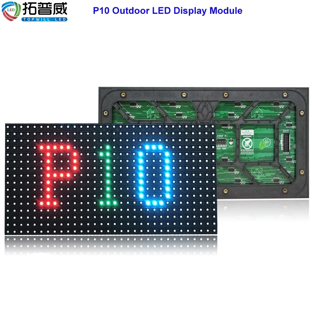 Outdoor LED Digital Sign Board Kinglight P10 SMD Full Color LED Display Video Wall