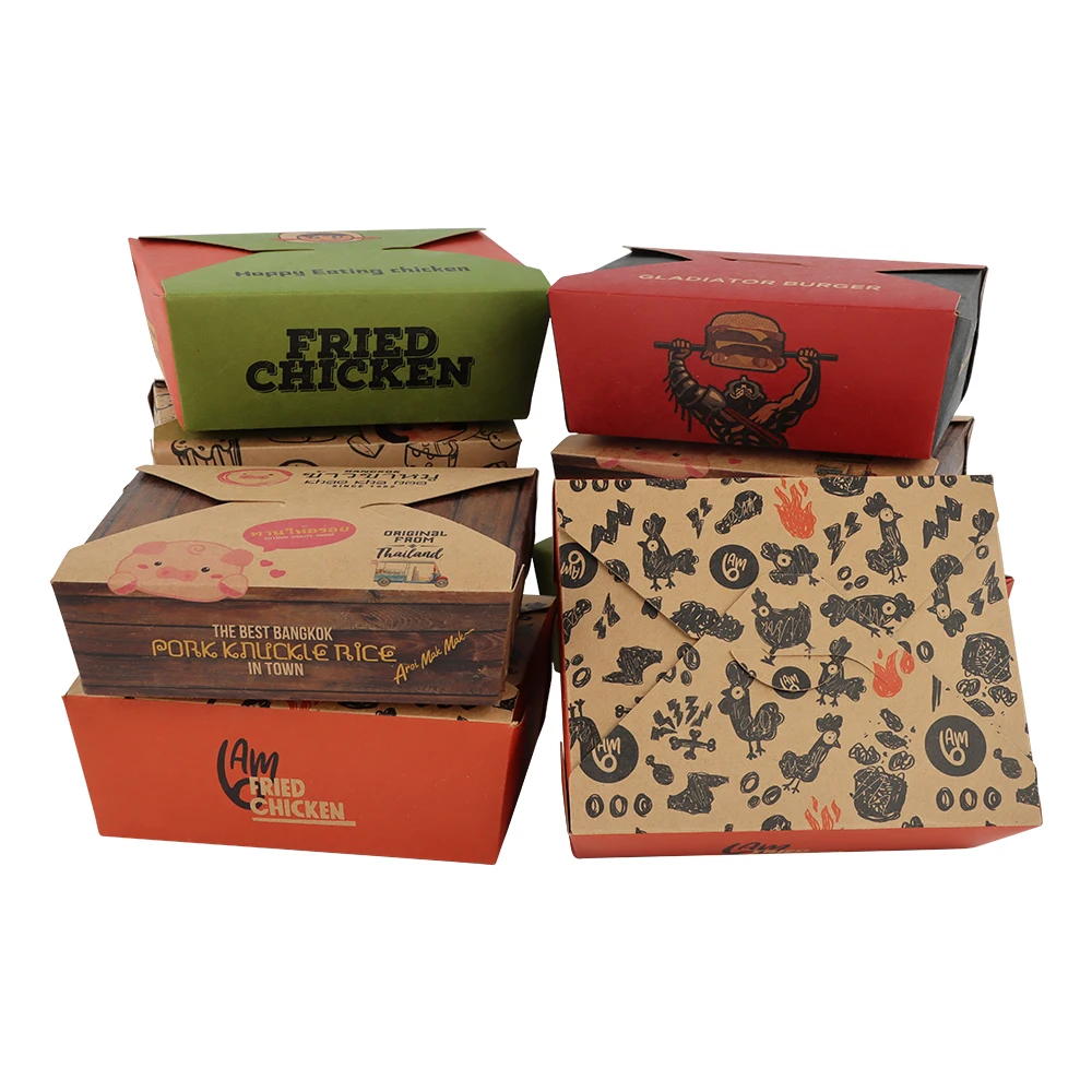 Pillow Food Packaging Box for Takeout Dessert Pastry Donuts With Eco Friendly Biodegradable Kraft Paper Material