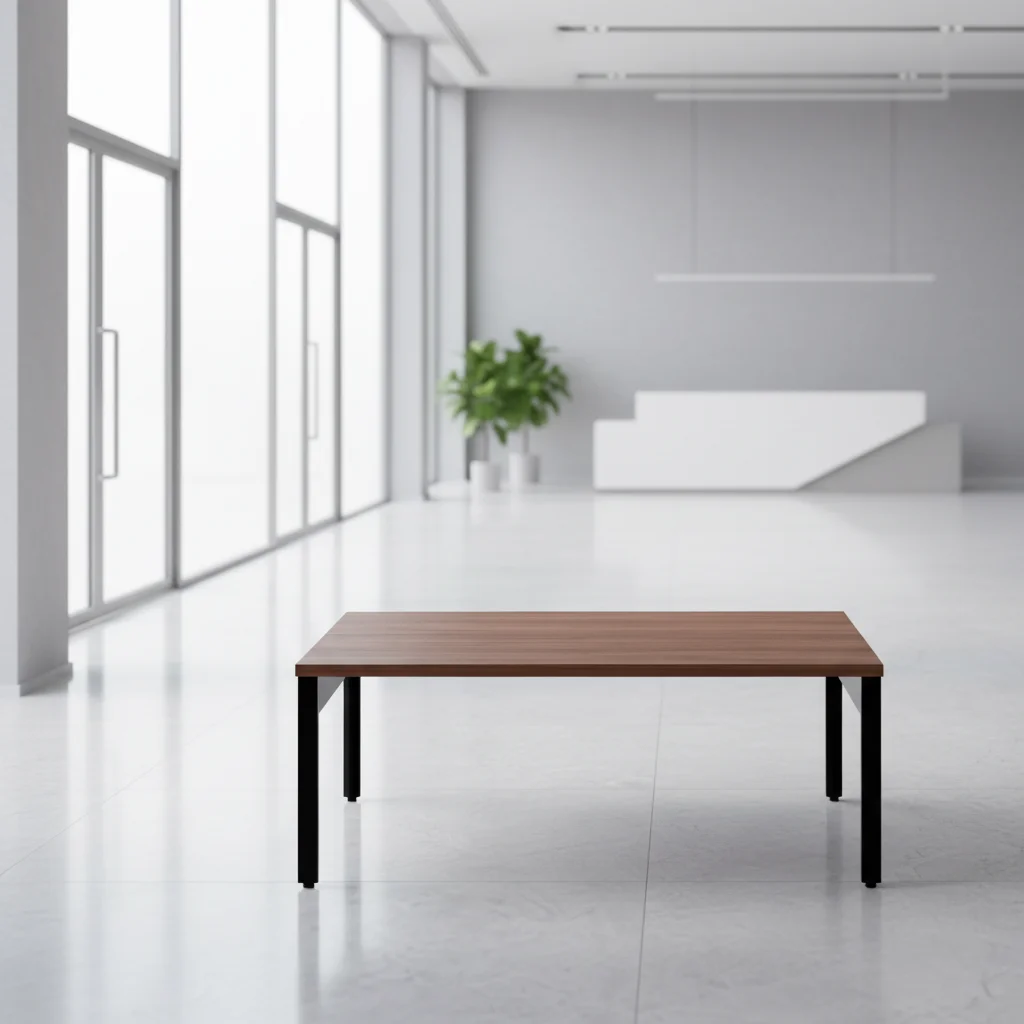 Long Foldable Coffee Table Wood Leg Modern Design Living Room Decor Accent Piece Durable Side Tables Office Furniture 6