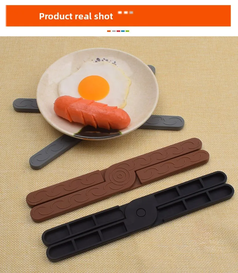 Modern Cross Shaped Folding Silicone Placemat High Temperature Resistant Anti-Slip Kitchen Mat Quality Kitchen Supplies details