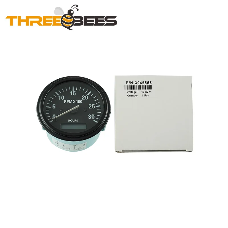 Diesel Engine Tachometer 3049555 Tacho Hour Gauge Speed Stopwatch