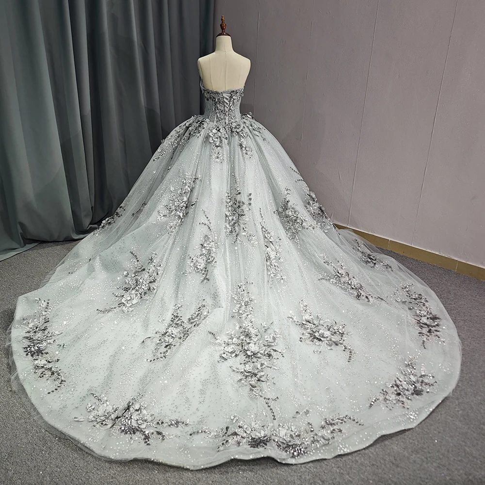 white and silver sweet 16 dresses Amazon.com: 3D Flowers Silver Embroidered Prom Sweet 16 Dresses Ball Gown  Off Shoulder Bridal Dress Womens Ivory 2: Clothing, Shoes & Jewelry