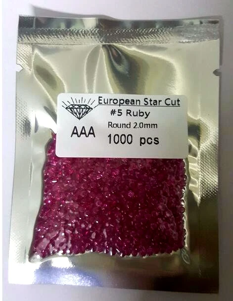 Synthetic Gemstone Ruby Corundum - Lab Created Quality