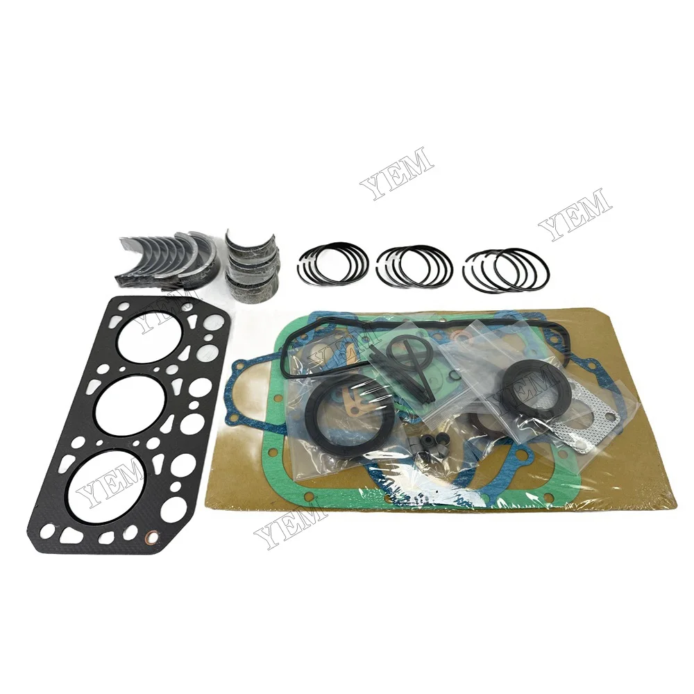 K3C Overhaul Re-Ring Kit Fits for Mitsubishi K3C Engine Cat Excavator Loader Mini Tractor MT1601