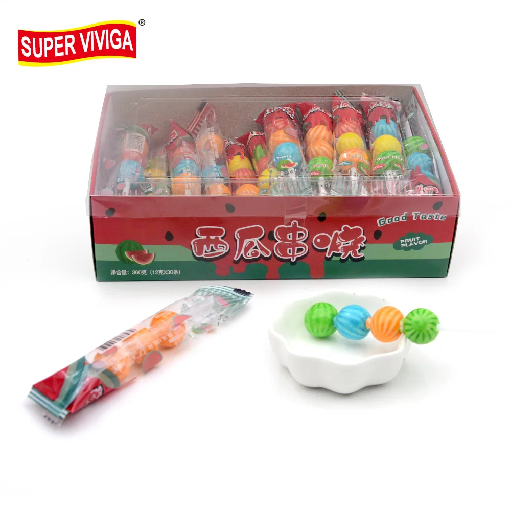 Жевательная резинка в форме леденца со вкусом