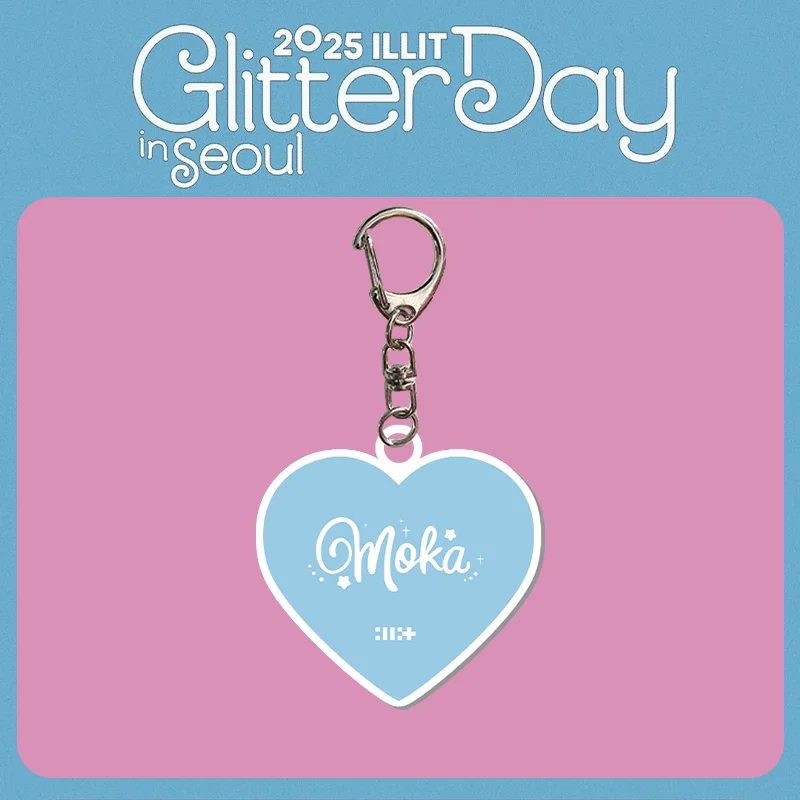 Kpop ILLIT GLITTER DAY in SEOUL Keychain 2025 - Fans Acrylic Pendant