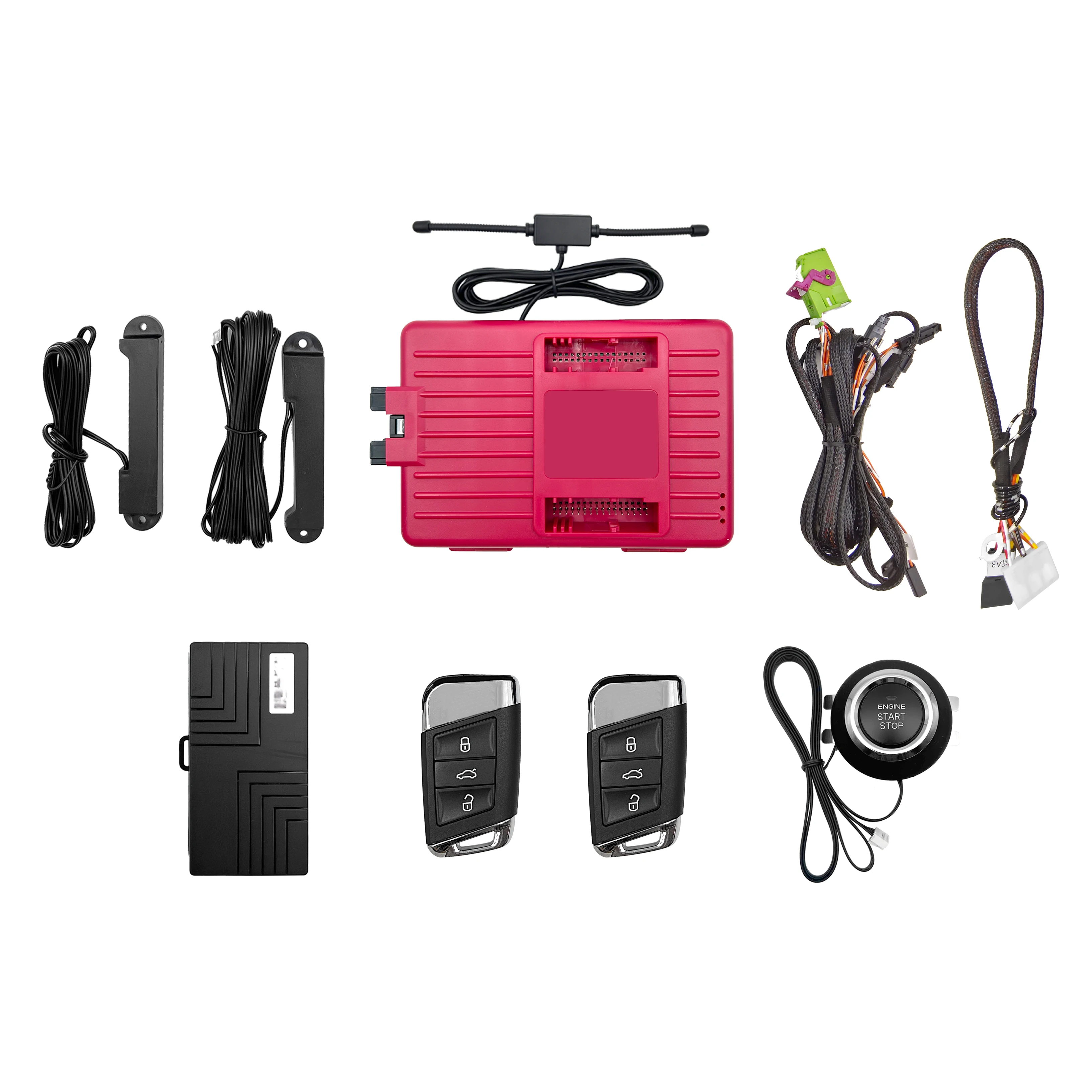 Push Button Start Stop Engine Ignition Starter System for 19-23 VW T-Roc Dedicated Harness Plug and Play