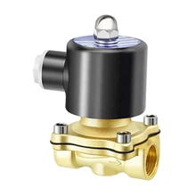 DN15 DN20 12V/24V/110V/220V 2/2 Way brass electric solenoid valve for water,normally closed direct acting oil air solenoid valve