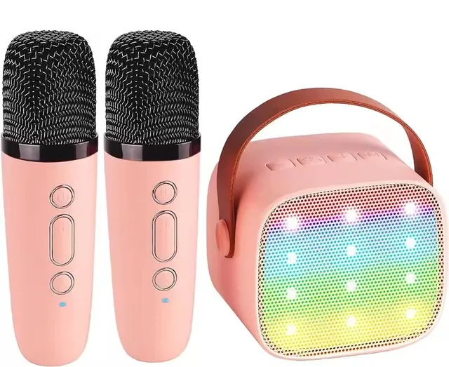 CYY D20 Smart Speakers Portable Outdoor Party Speakers Wireless Colorful RGB LED Karaoke Mini Speaker for Adults Kids
