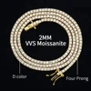 Moissanite Oro 2mm D VVS