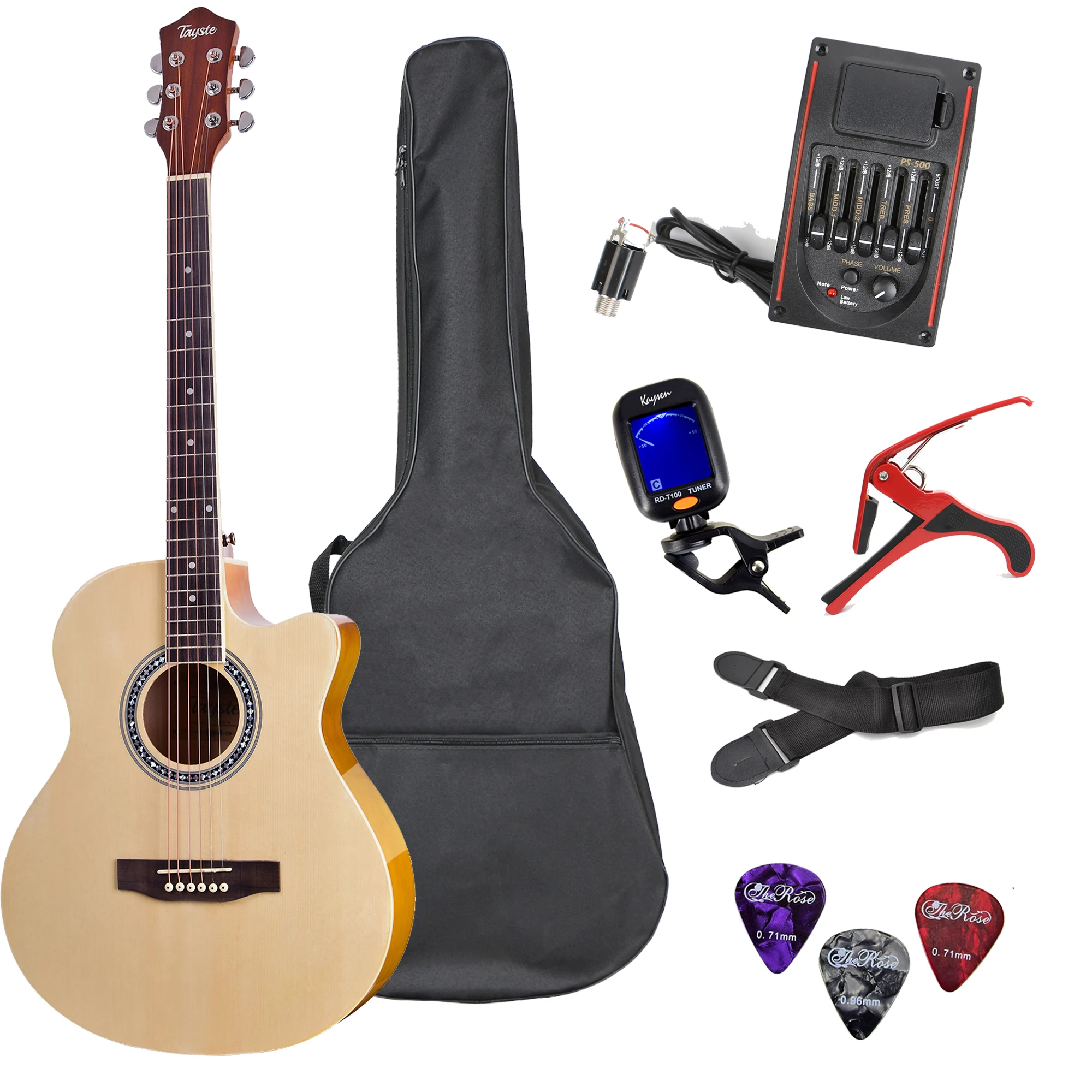 Wholesale Acoustic Electric Guitar Set with Pickups