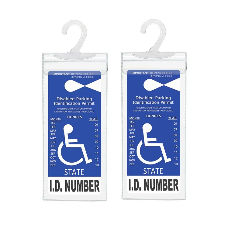 handicapped parking placard holder disabled parking