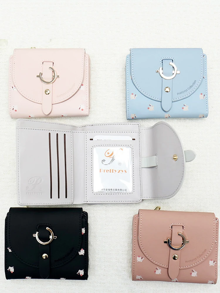 Wholesale Fashion Girls Cute Cartoon Printing Square Mini Wallet Card  Holder Wallet Ladies Wallets and Purses From m.