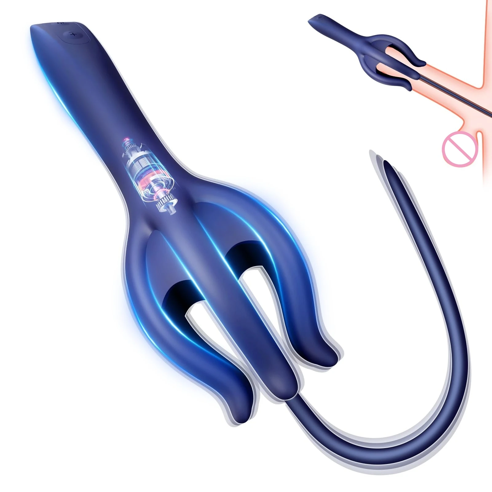 Men Masturbation Toys 30 Vibrating Penis Training Vibrator Male Masturbator With Clamping Pulse Vibration Handhold Glans 3