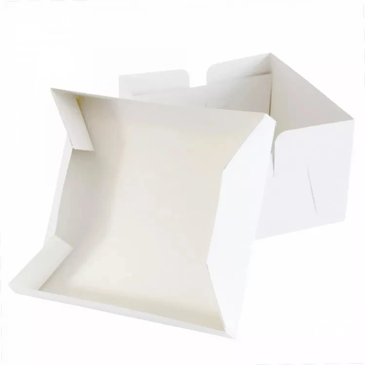 2022wholesale 10x10x6" Plain White Cake Box Pastry Cake Boxes With Lids