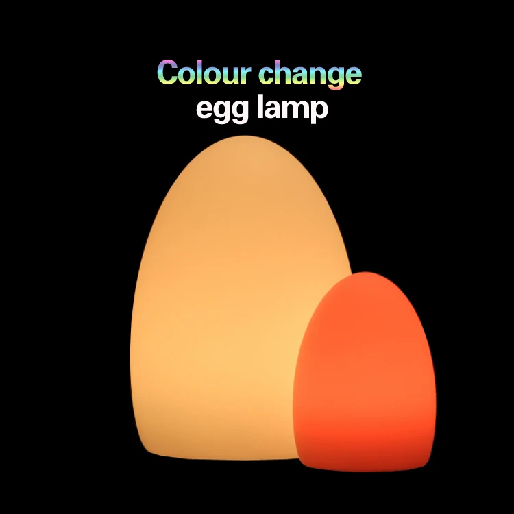 Modern Led Rechargeable Egg Shape Light Cordless Restaurant Table Lamp ...