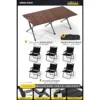 120 Chaises Kermit en Noyer Noir [Hauteur Supplémentaire] * 6