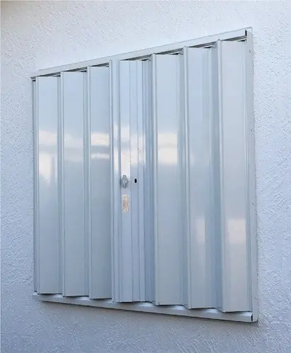 TOMA Hurricane Shutter Aluminium Accordion Blinds Outdoor Rolling Shutter Heavy Duty Shutter for Typhoon