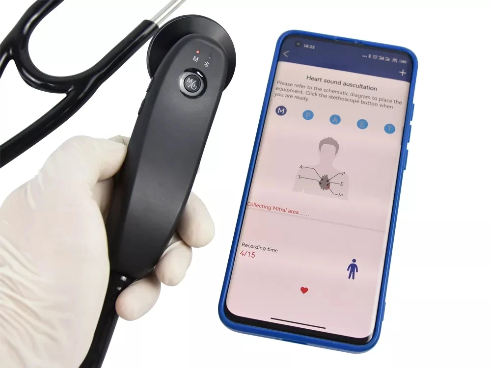 Ce Approved Digital Estetoscopio Wireless Stetoscope Medical Electronic