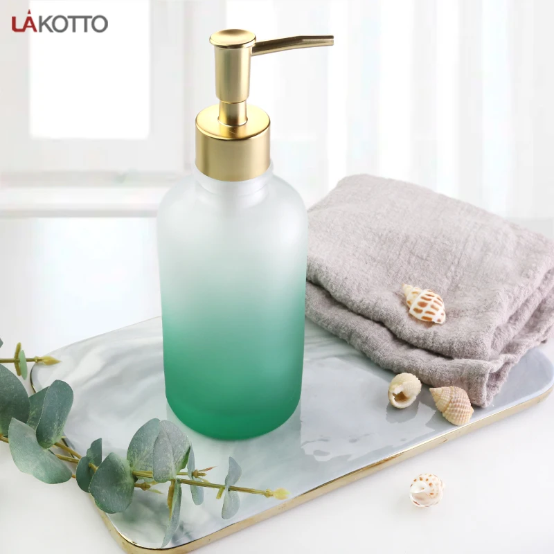 300ml High Quality Gradient Color Dispensing Glass Bottle Packaging