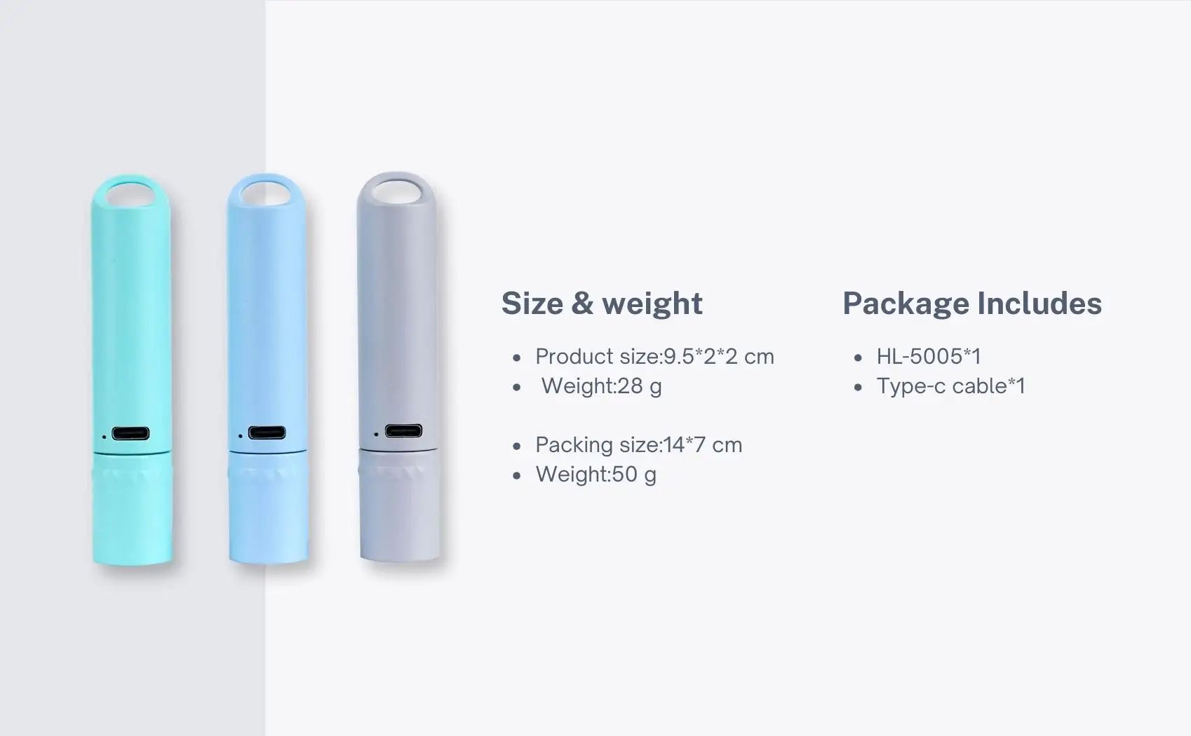 Retractable Zoom Mini Keychain Flashlight Emergency Portable Small