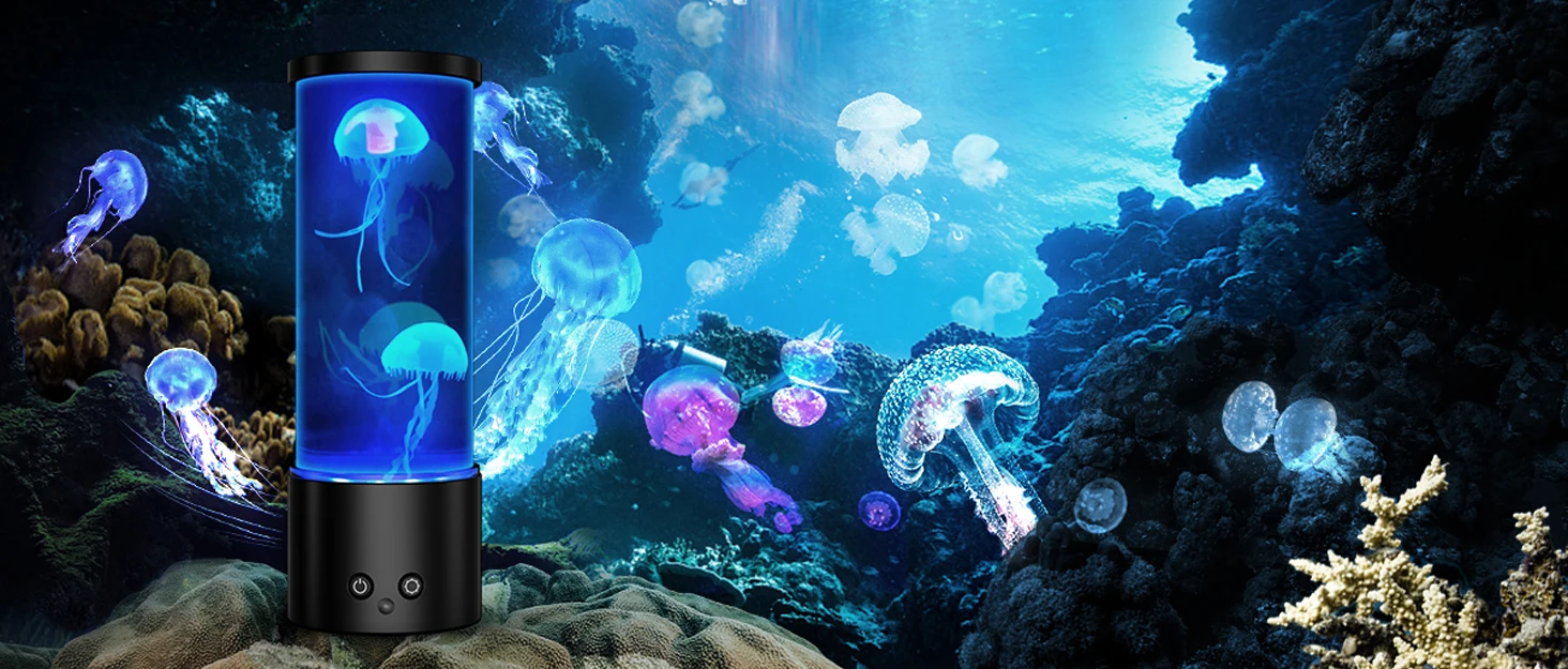 Custom Most Popular Jellyfish 7 Colors Changing Electric Round Jelly
