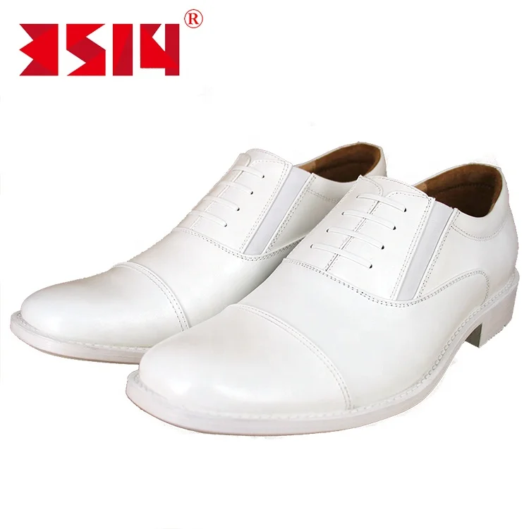 High End White Fashion Dress Shoes Men Casual for Elegant Occasions Leather  Custom Summer to Wear