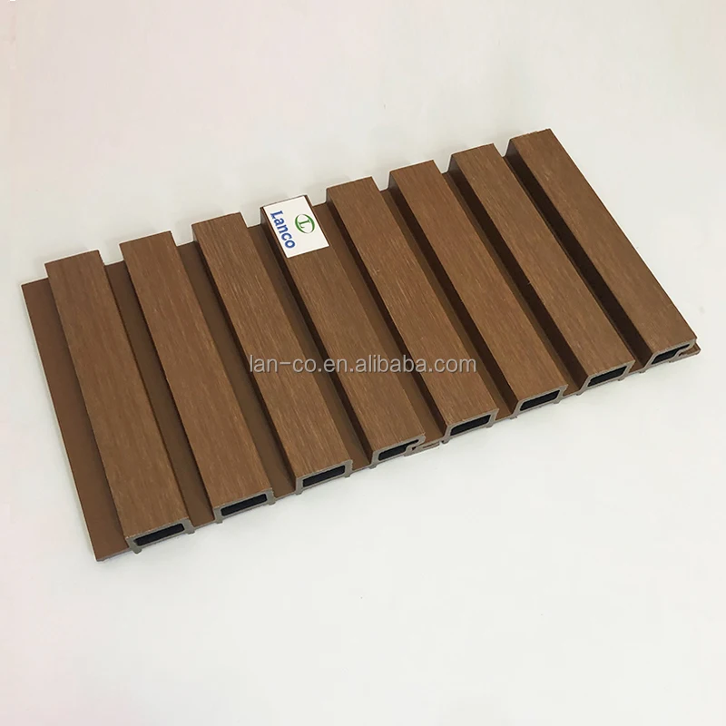 Exterior Decoration Co Extrusion Wooden Plastic Composite 3D WPC Wall Panel