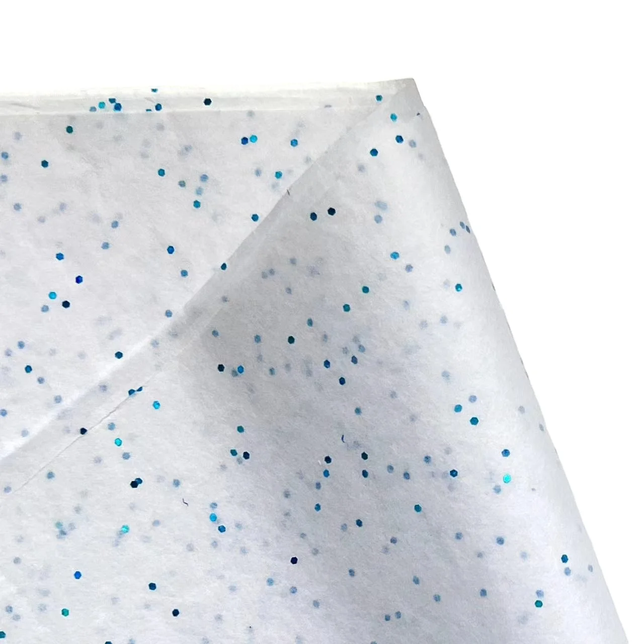 17gsm 500*700mm White Laser Blue Gemstones Colored Paper Decoration Wrapping Packaging High Quality Colored Tissue Paper