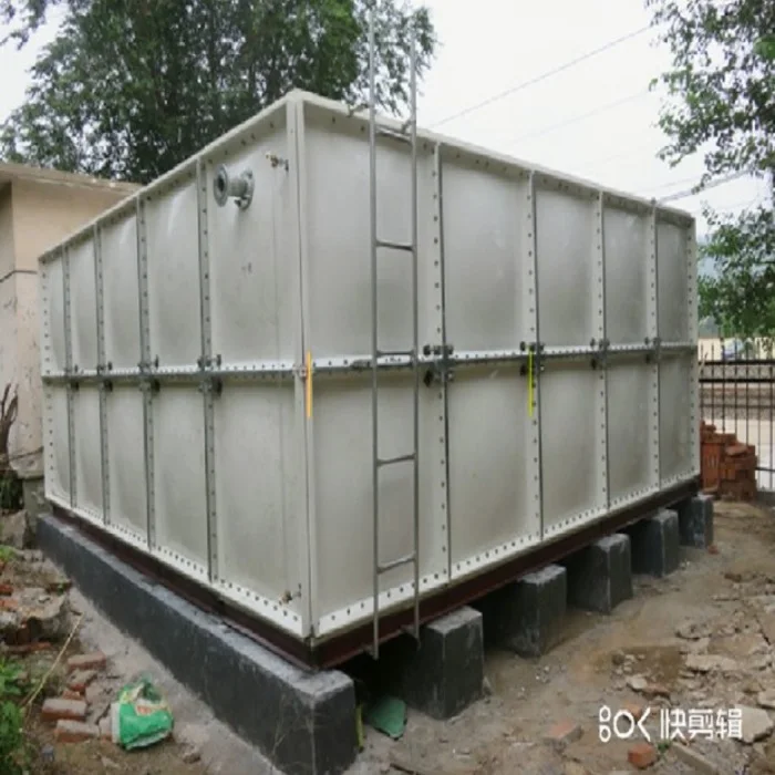 Крыша здания для пожарной безопасности, индивидуальная большая вместимость, панели SMC, Болтовая сборка, GRP FRP резервуар для воды