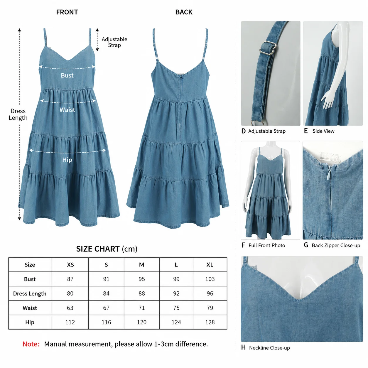 Size measurements