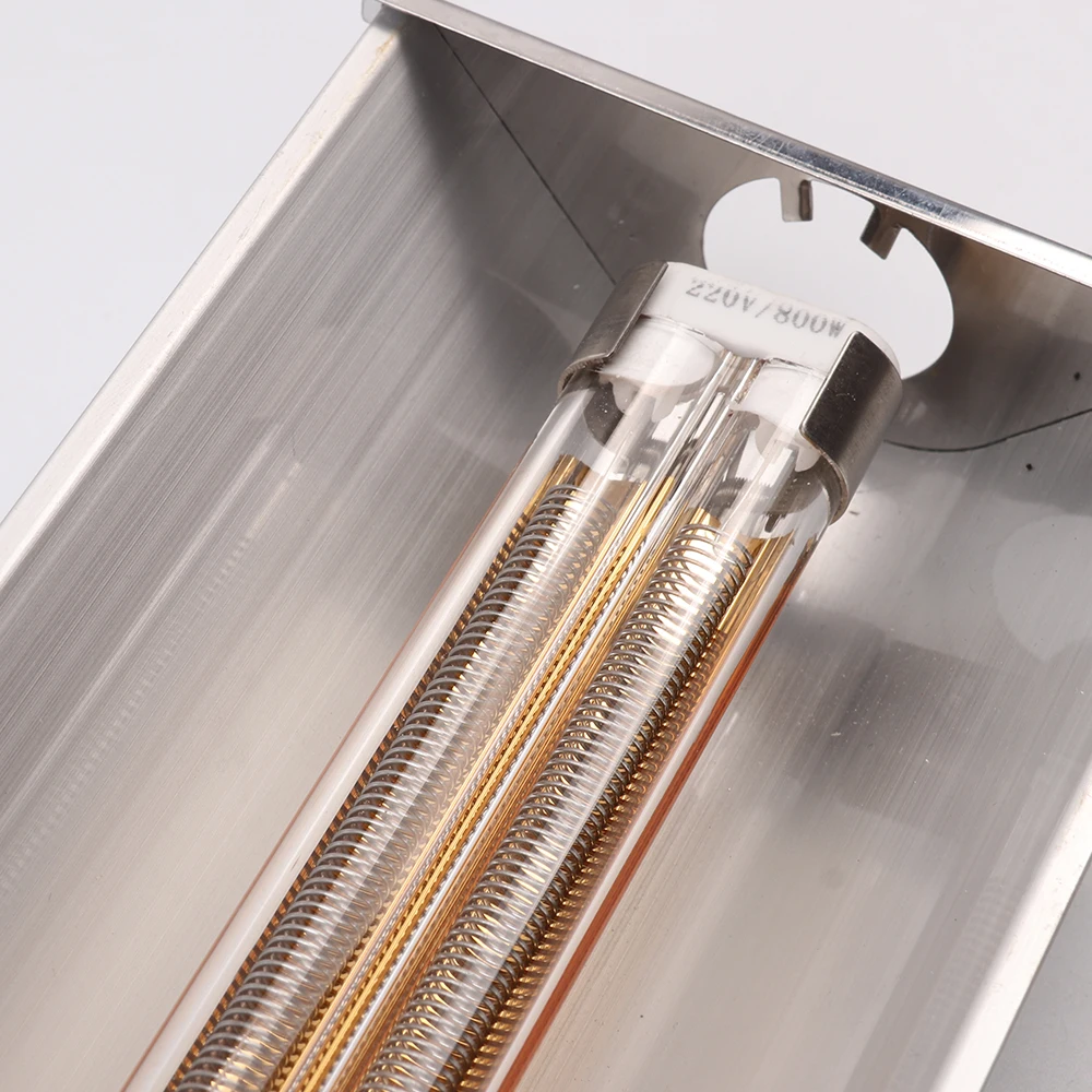 Infrared Heating Paint Drying Curing Heater Ir Lamp Gold Coated Infrared Heating Lamp With Shadelamp