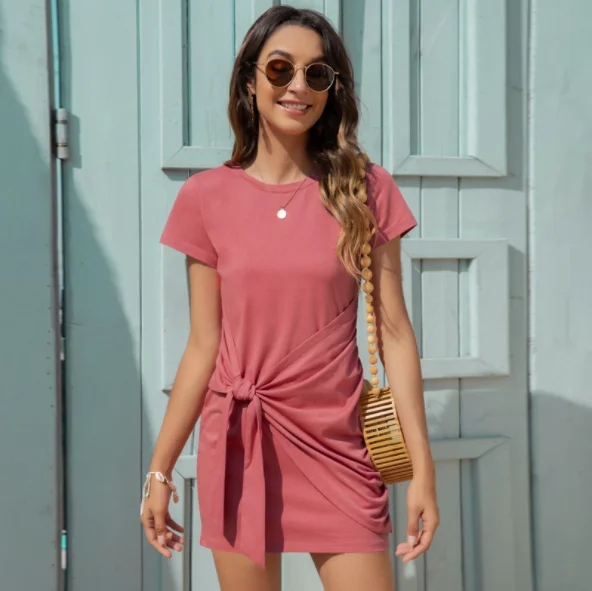 short sleeve dresses shein