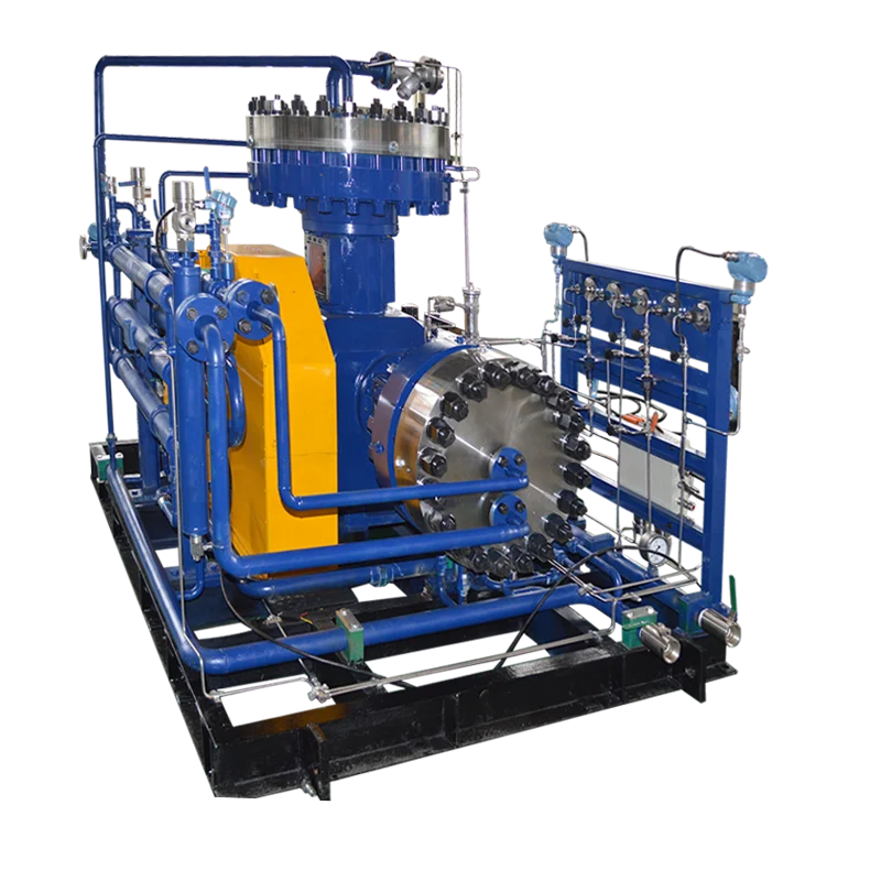High Purity Oxygen Diaphragm Compressor Air Cooled with Oil-Free Motor and AC Power Core Components Including Bearing