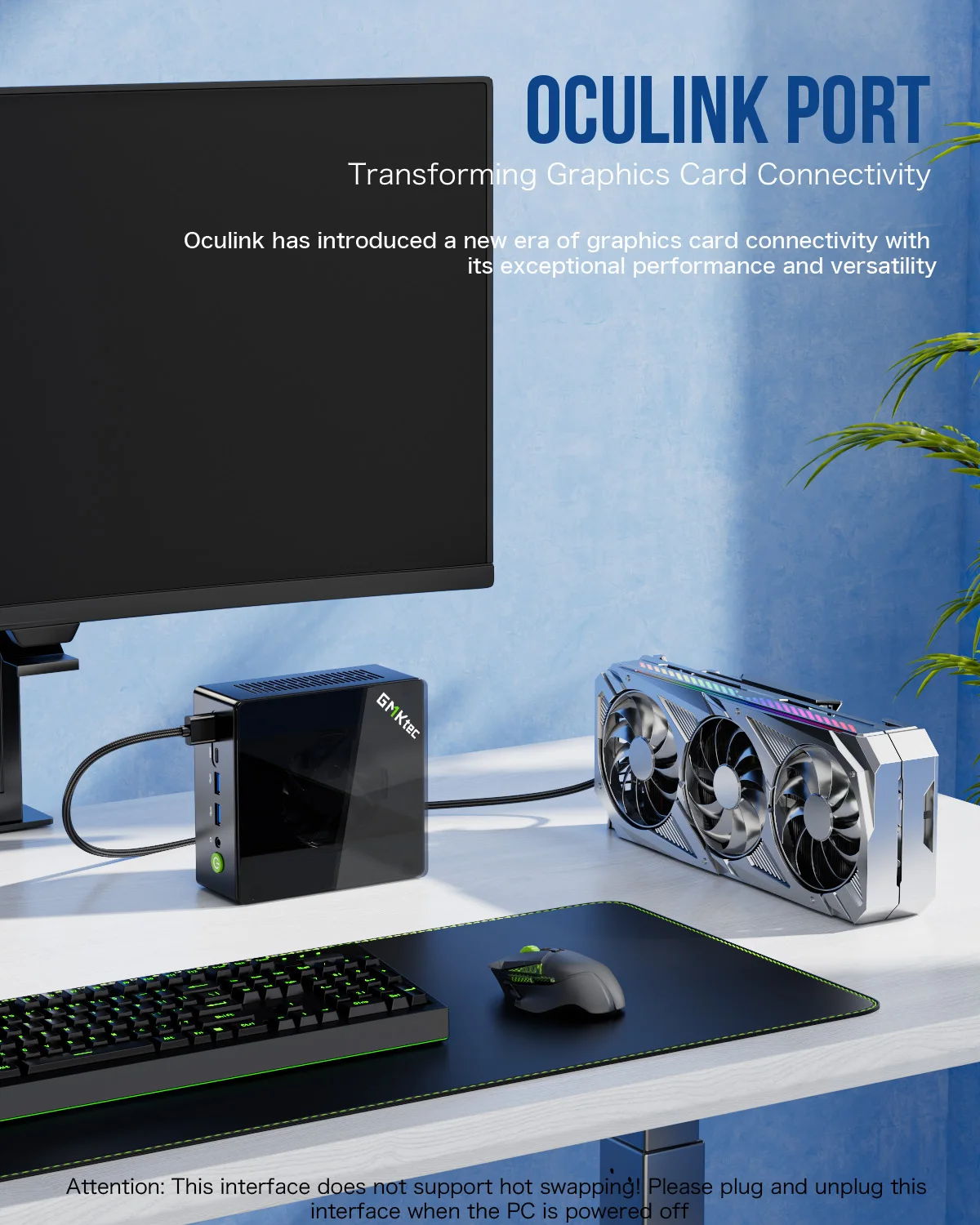 GMKtec K8 Plus Mini Gaming PC with AMD R7 8845HS, 32GB RAM