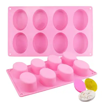 Hot selling food grade custom loaf soap molds rectangle oval silicone soap mold