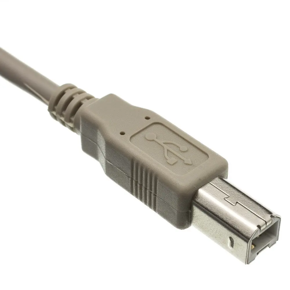 Кабель XANUAN для компьютерного сканера, высокоскоростной кабель USB 2,0 типа А Папа-B папа для принтера Brother HP Canon Lexmark Epson Dell, 6 футов