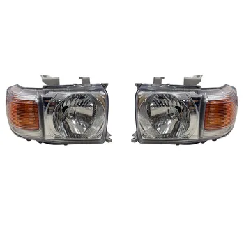 Car Crystal Headlights Turn Signal for Toyota Land Cruiser LC70 LC71 LC76 LC79 2007 to 2020  a Pair of Headlamp