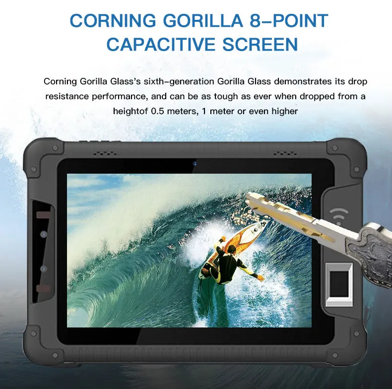 8 Inch Industrial Tablet PC - IP68 Waterproof Rugged Device
