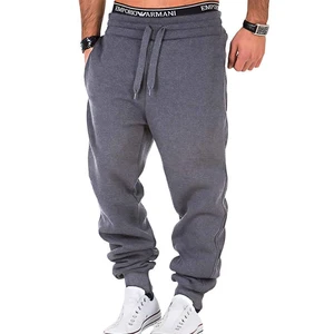 European and American Men's Casual Sports Trousers with Elastic Waistband and Leggings and Sweatpants