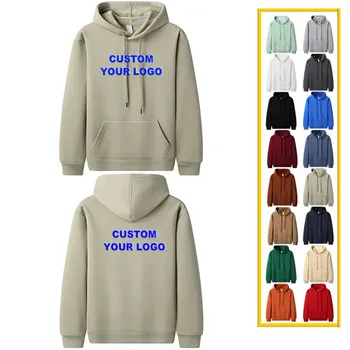 High Quality Cotton Warm Pullover Cotton Pullover Warm Wholesale Men Custom Printing Embroidery Logo Hoodies