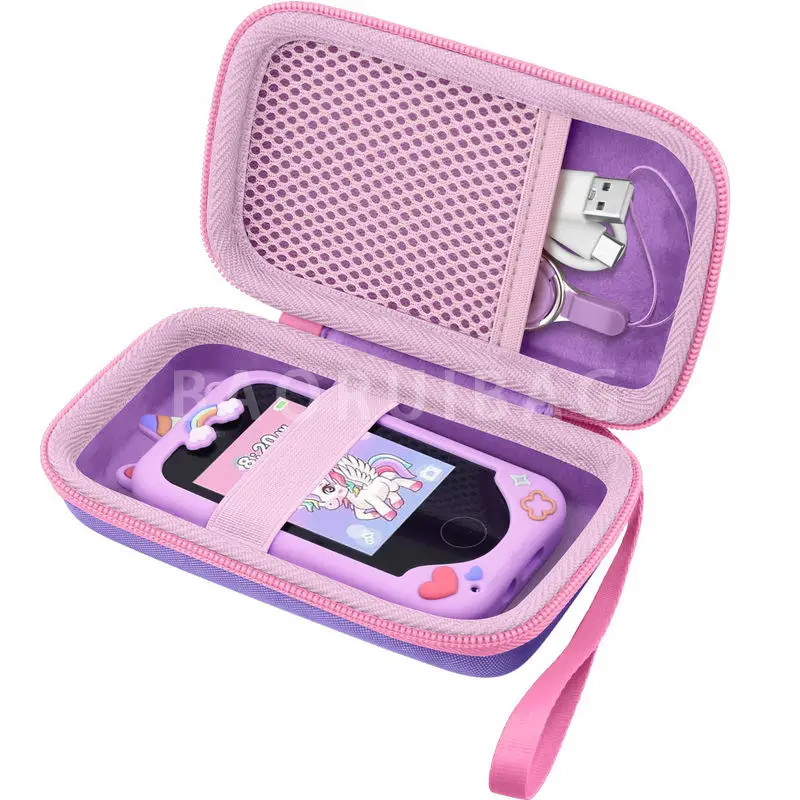 Kids Toy Phones Case Eva Purple Children's Multifunctional Phone Case For Kids