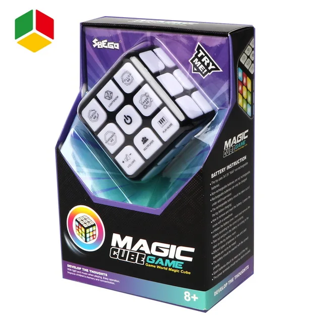 ゲームキューブ QSおもちゃ4 in 1電子ゲームキューブメモリ脳トレーニング
