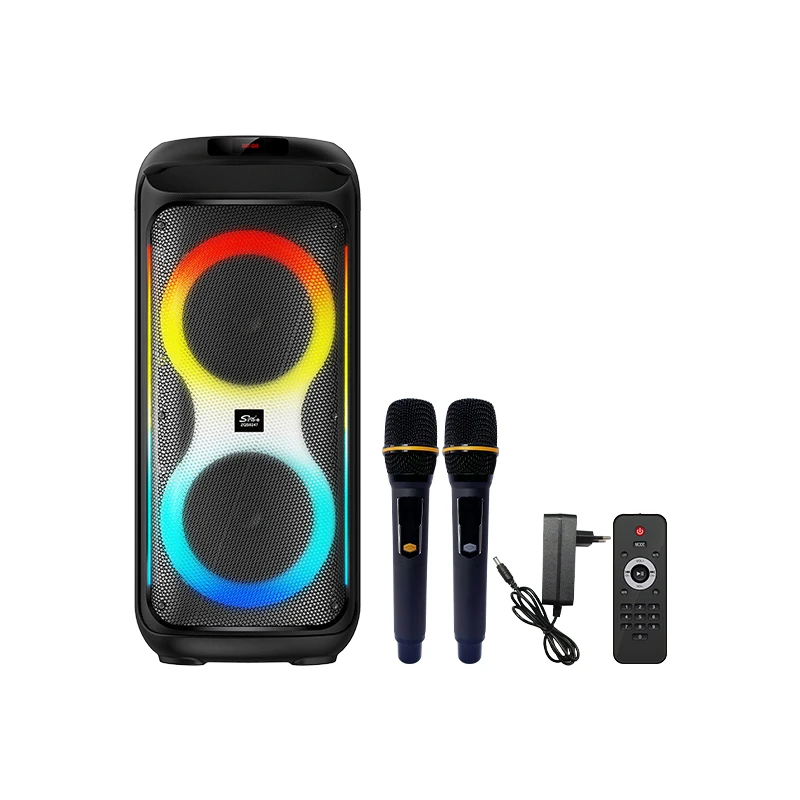 ZQS8247 Big DJ Sound System - Professional Dual 8 Inch Speakers